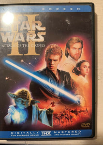 Star Wars Attack of the Clones DVD 2 Disc set Fullscreen Used